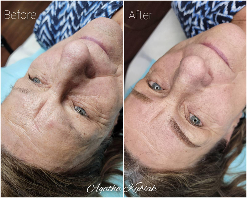 Before and After - Permanent Makeup Eyebrows