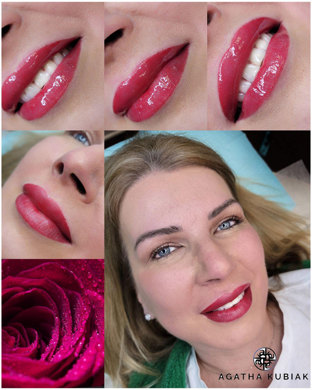 Permanent Makeup Full Red Lips