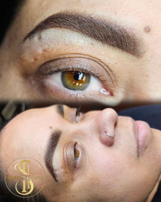 Permanent Makeup Powder Eyebrows by Agatha Kubiak
